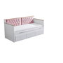 Hanah Home Alacati Cama nido Blanco y rosa